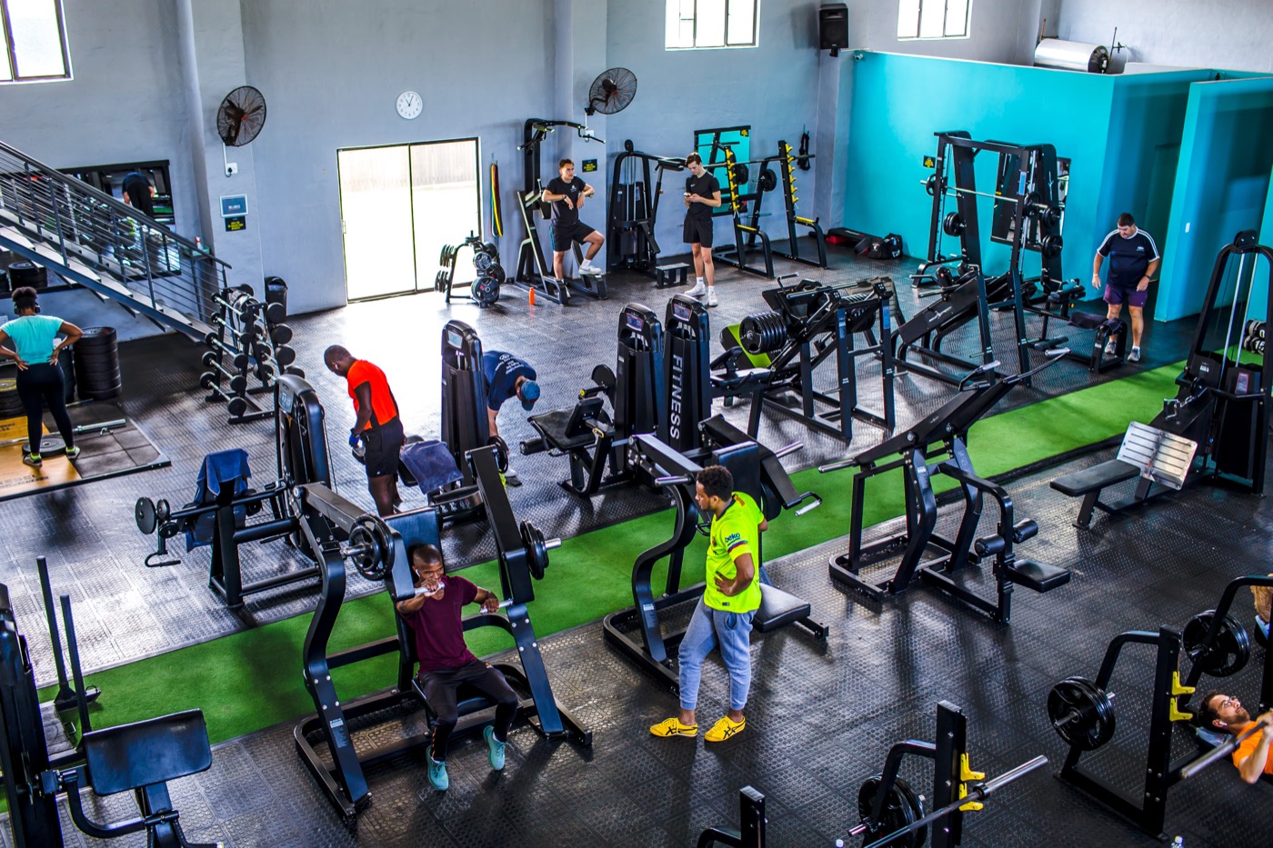 Kettlebell rack at No Limits Fitness